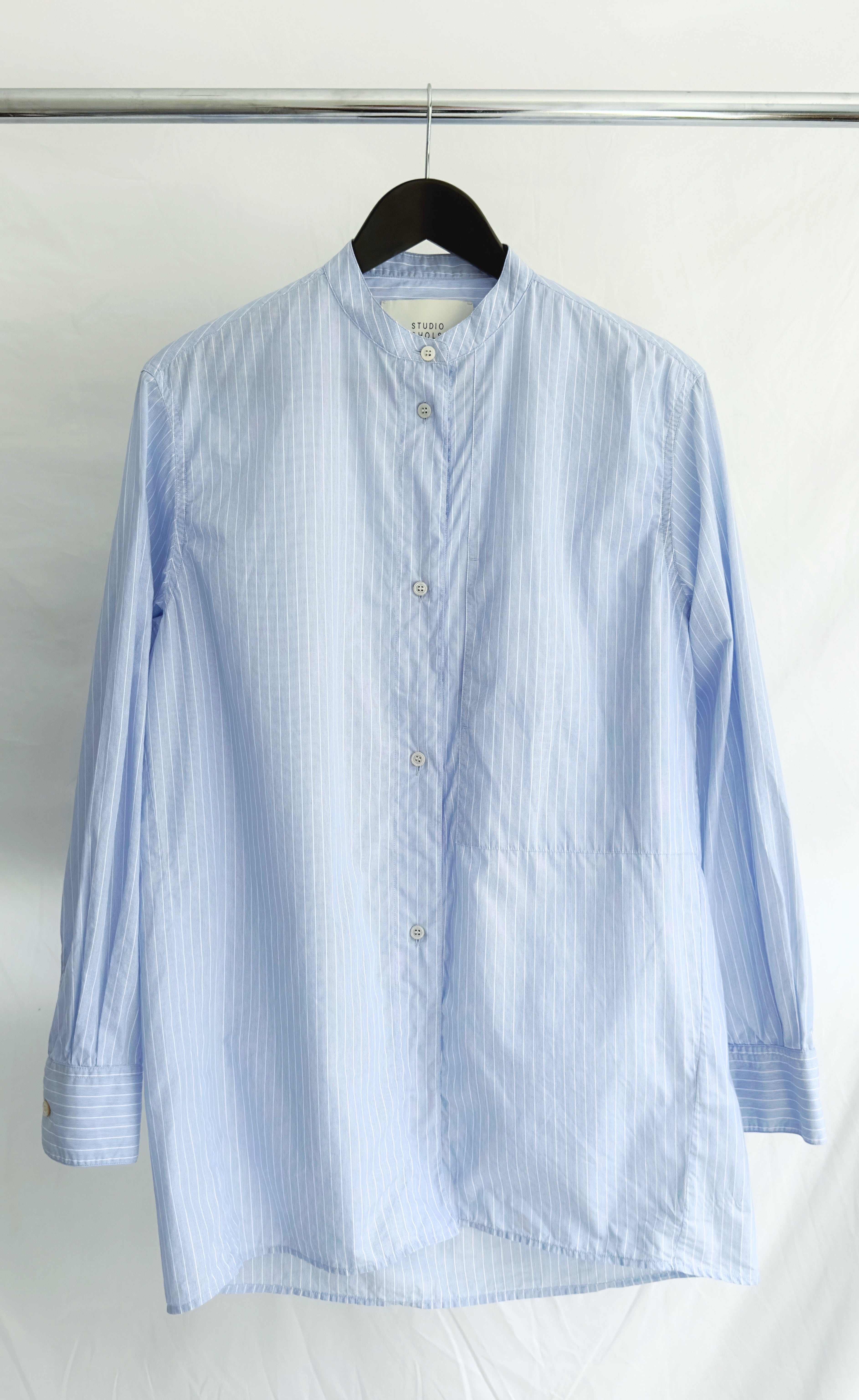 Studio Nicholson - Blue Button Up Cotton Shirt, Size 6