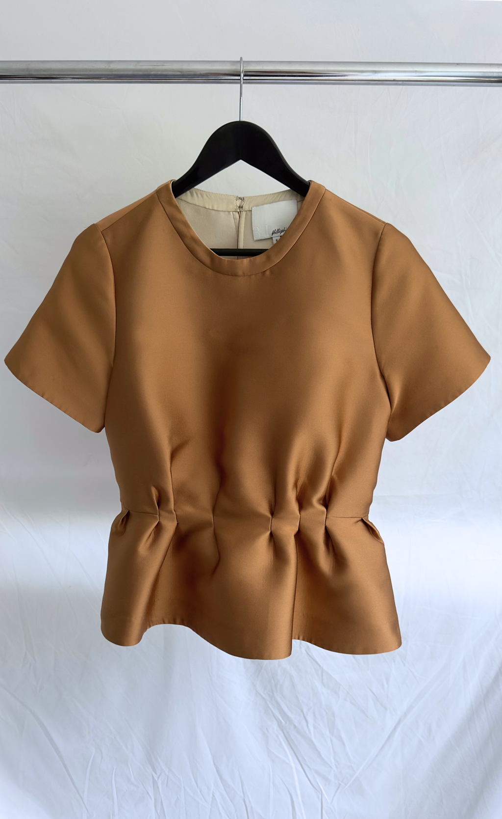 Phillip Lim - Gathered Waist Silk Top, size 8