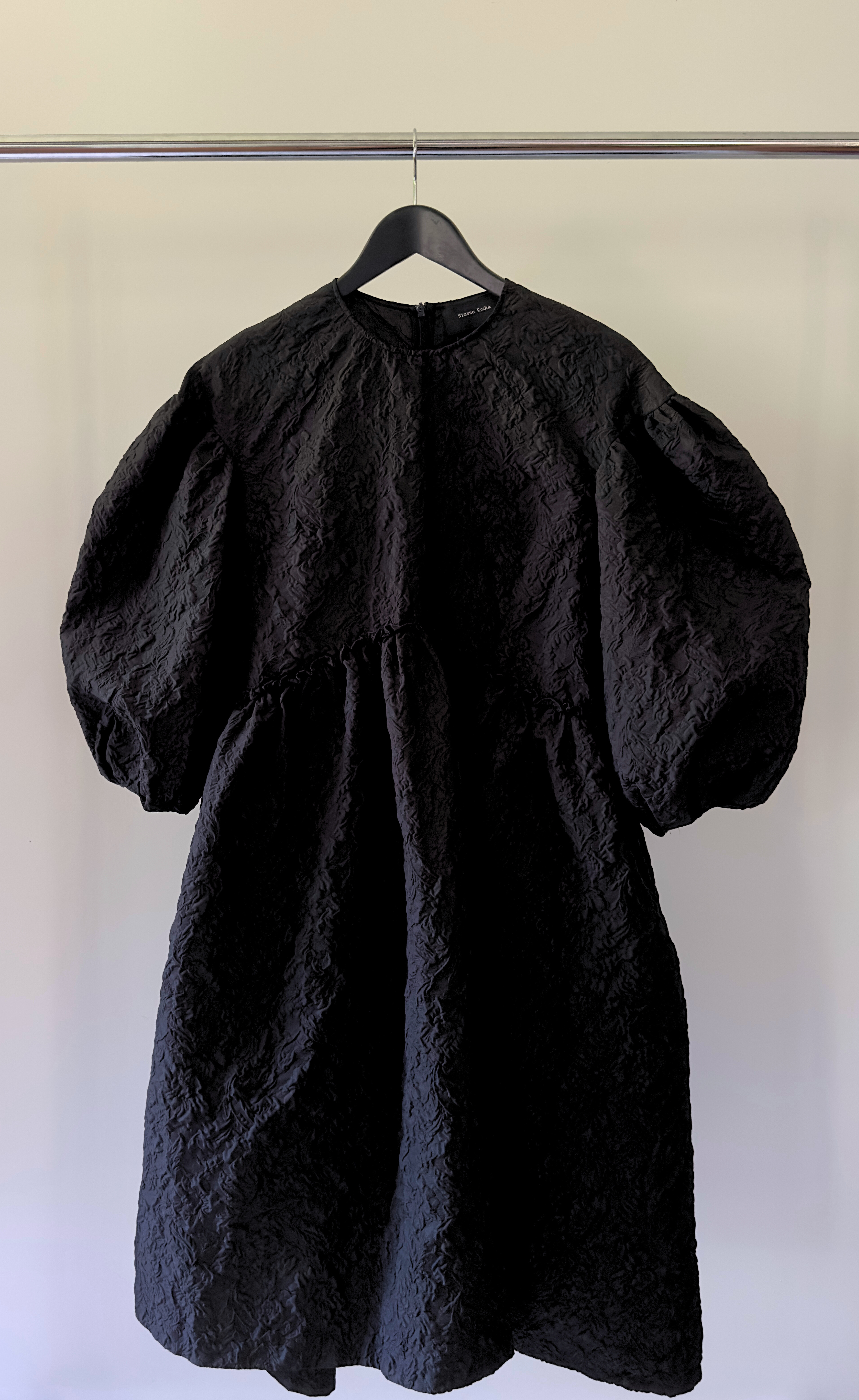 Simone Rocha - Black Smock Dress, Size 8