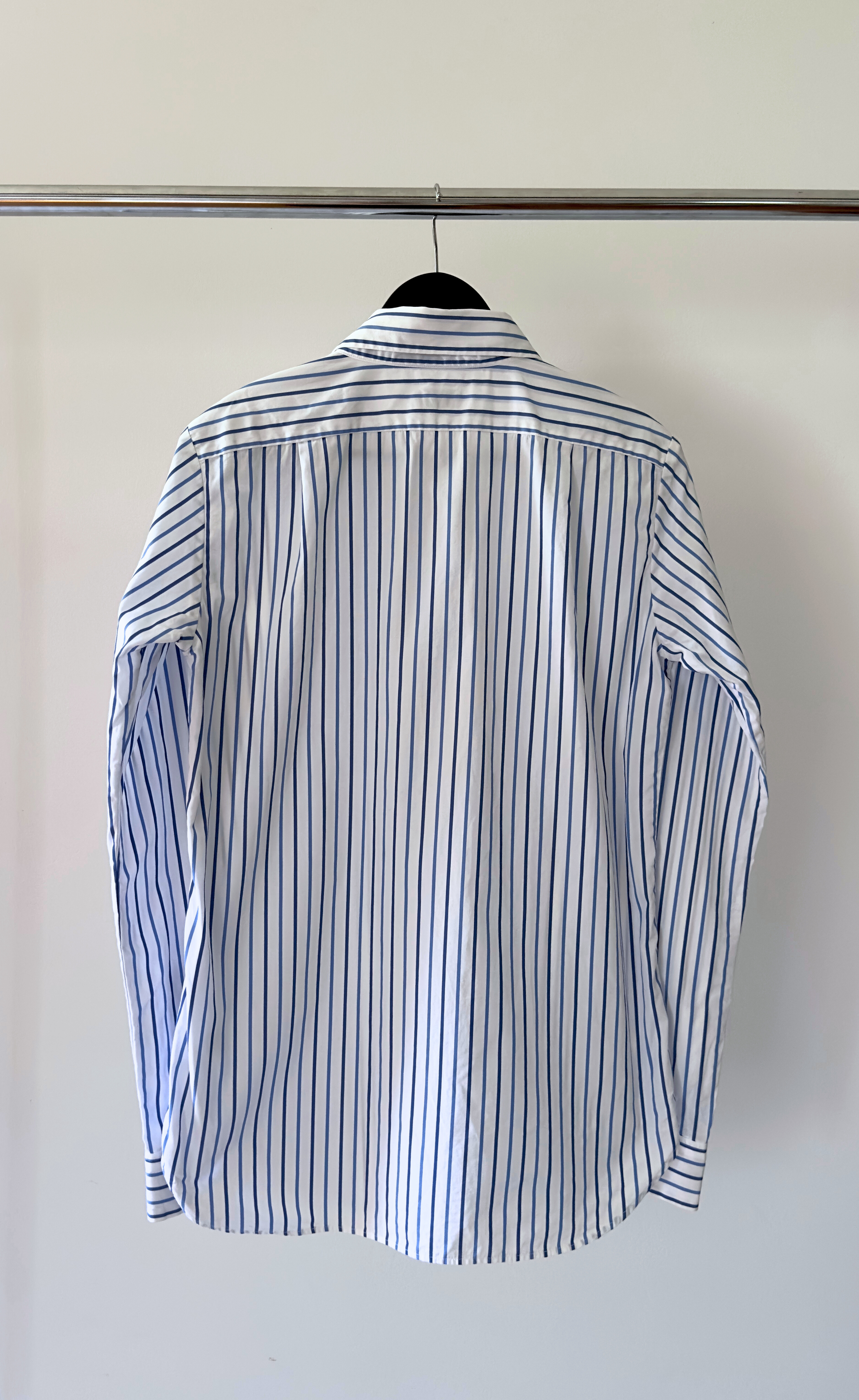 Dries Van Noten - Blue Cotton Stripe Shirt, size 34