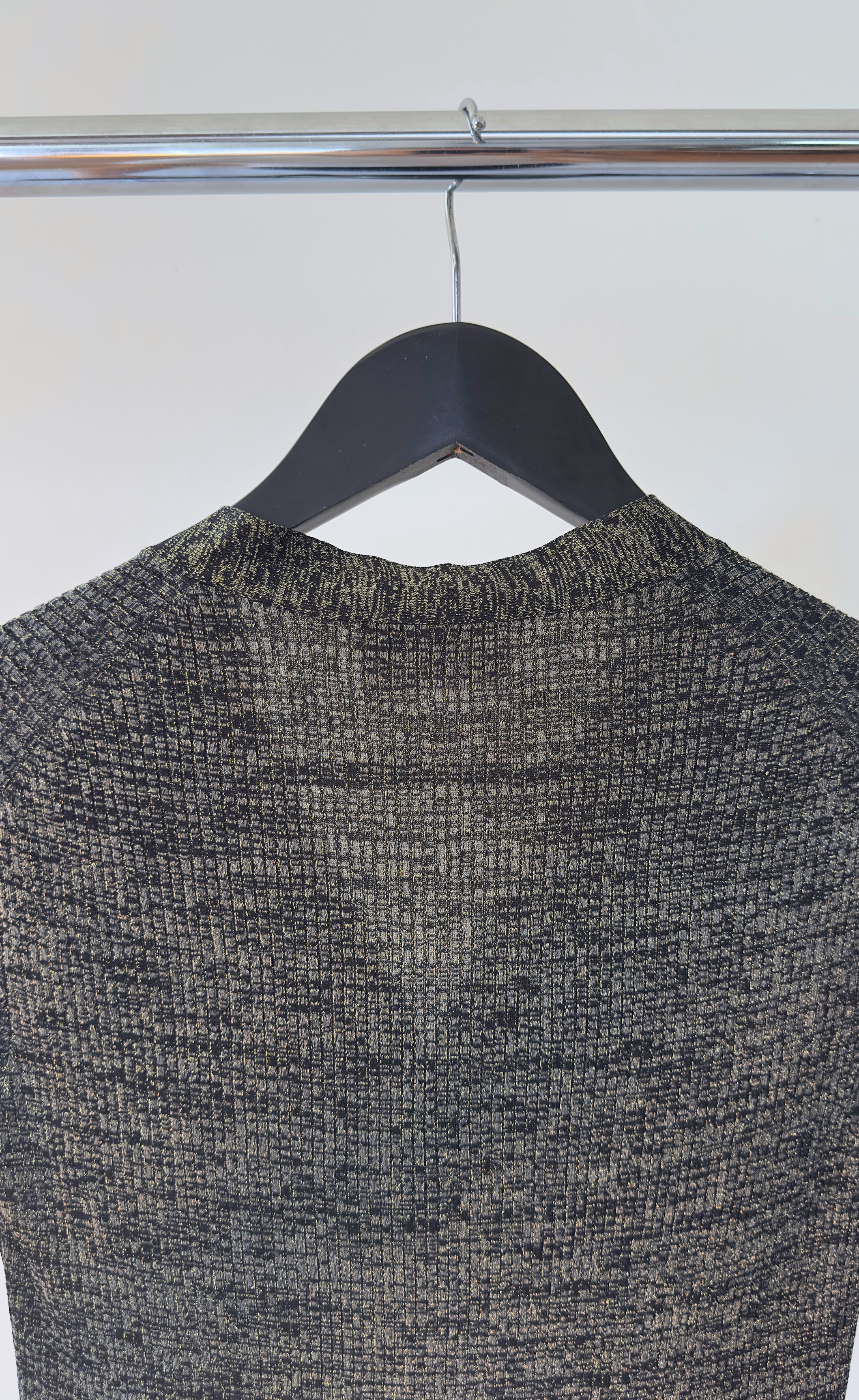 Prada – Deep V Wool Knit Top, Size IT42