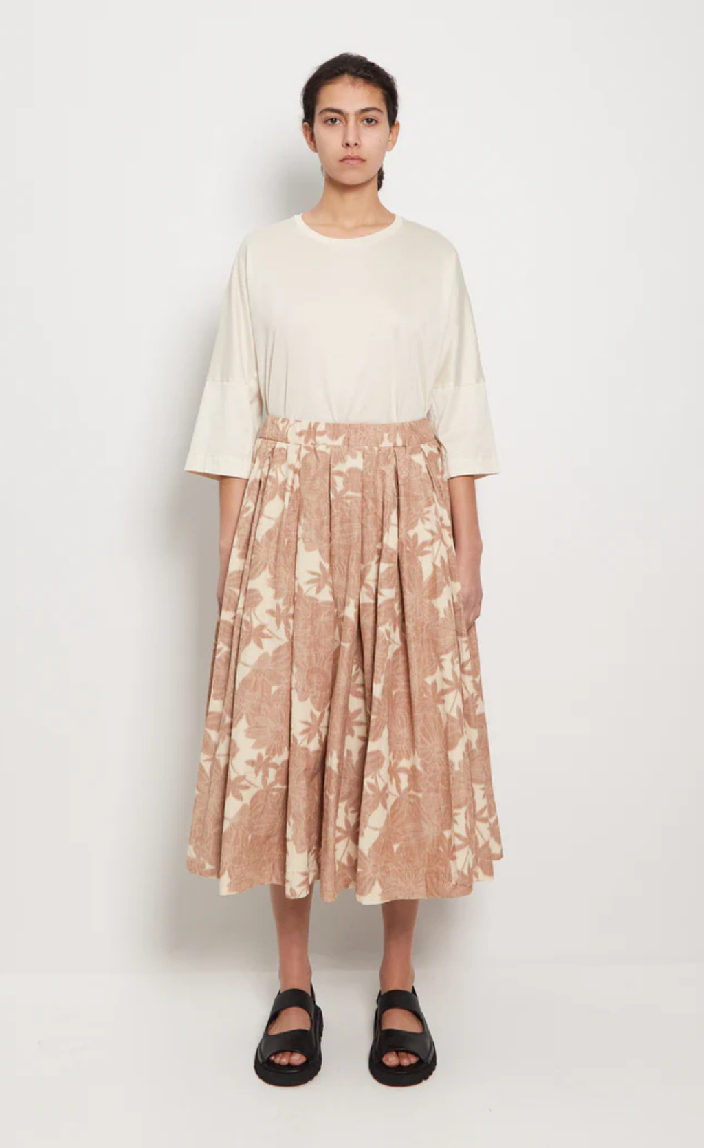 Casey Casey – Ikat Double Rideaux Midi Skirt, Size M