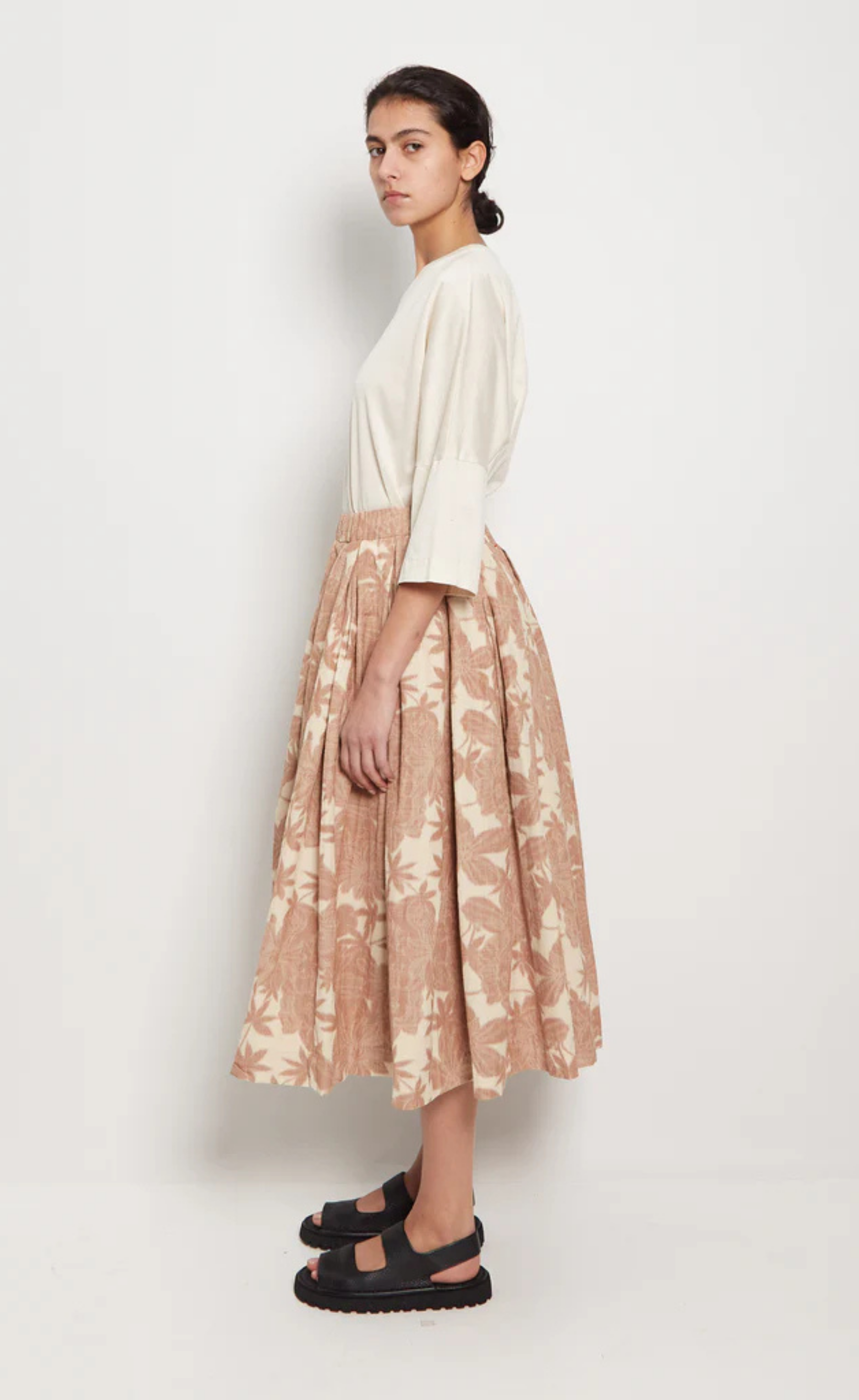 Casey Casey – Ikat Double Rideaux Midi Skirt, Size M