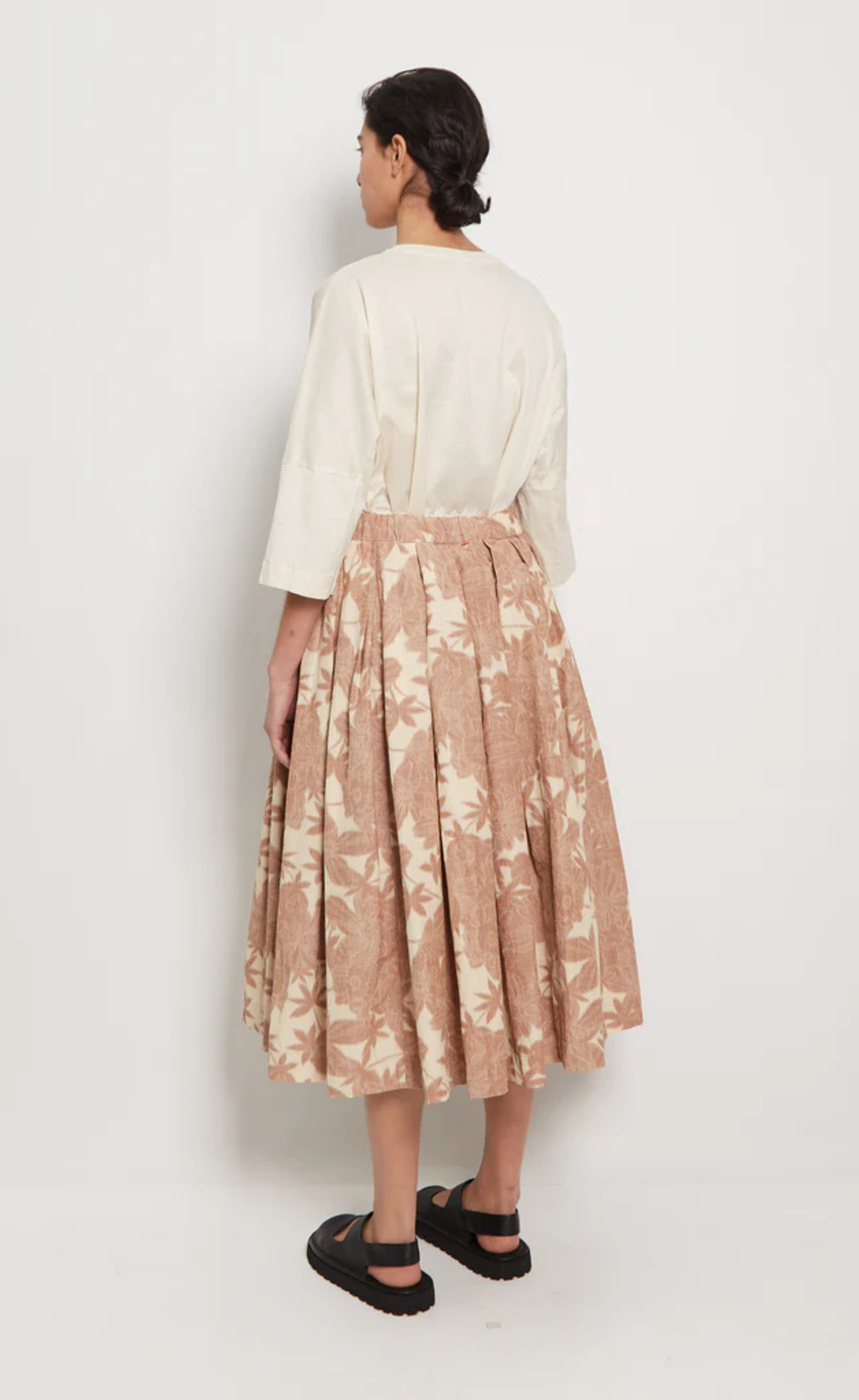 Casey Casey – Ikat Double Rideaux Midi Skirt, Size M