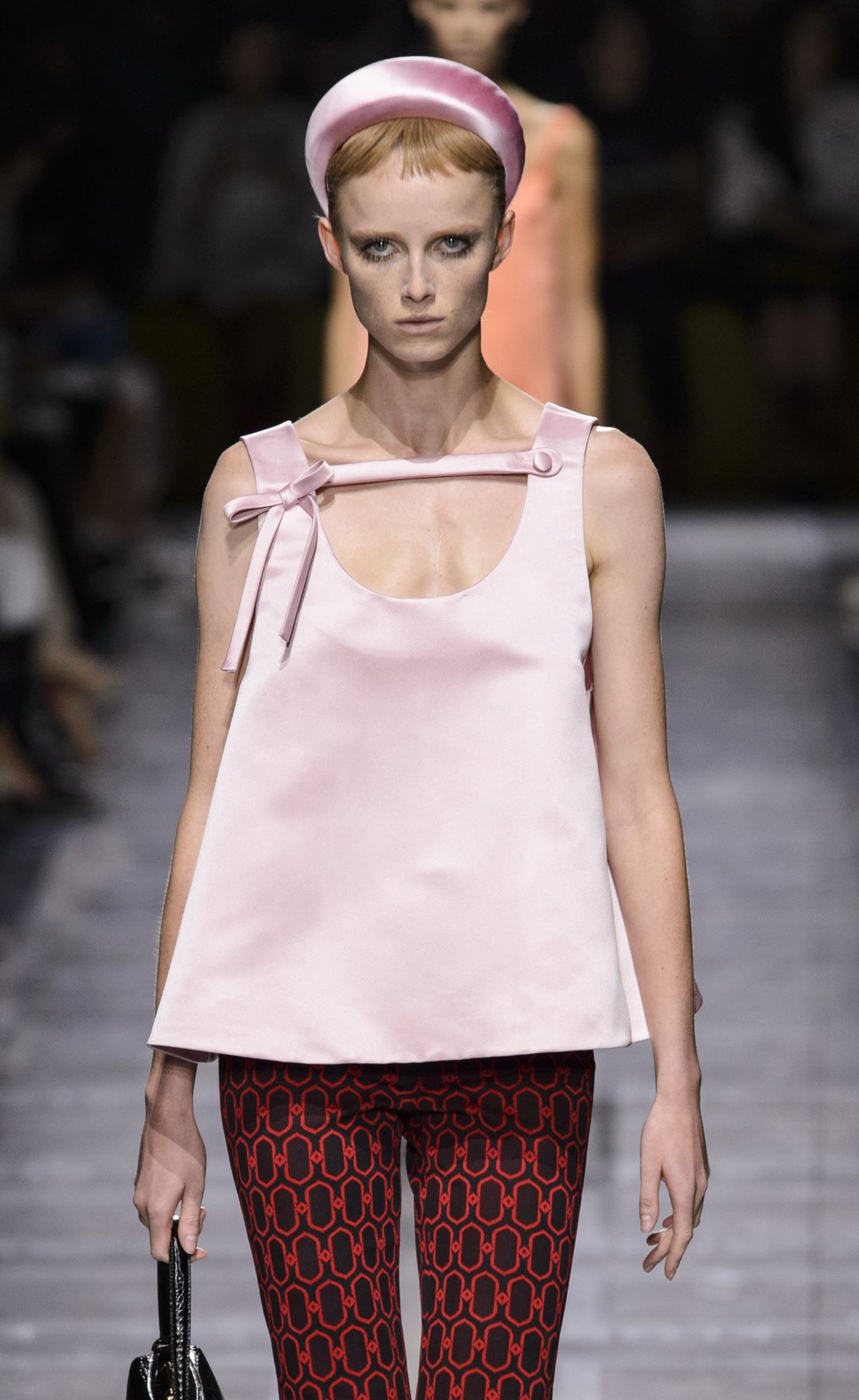 Prada -  Black Scoop Neck Mini Dress, Size 44