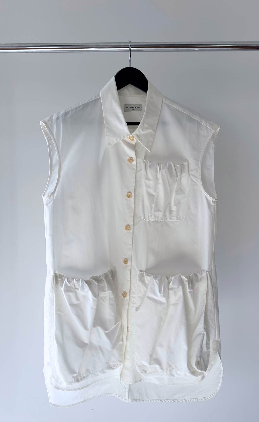 Dries Van Noten – Varon Cotton Sleeveless Top, Size S