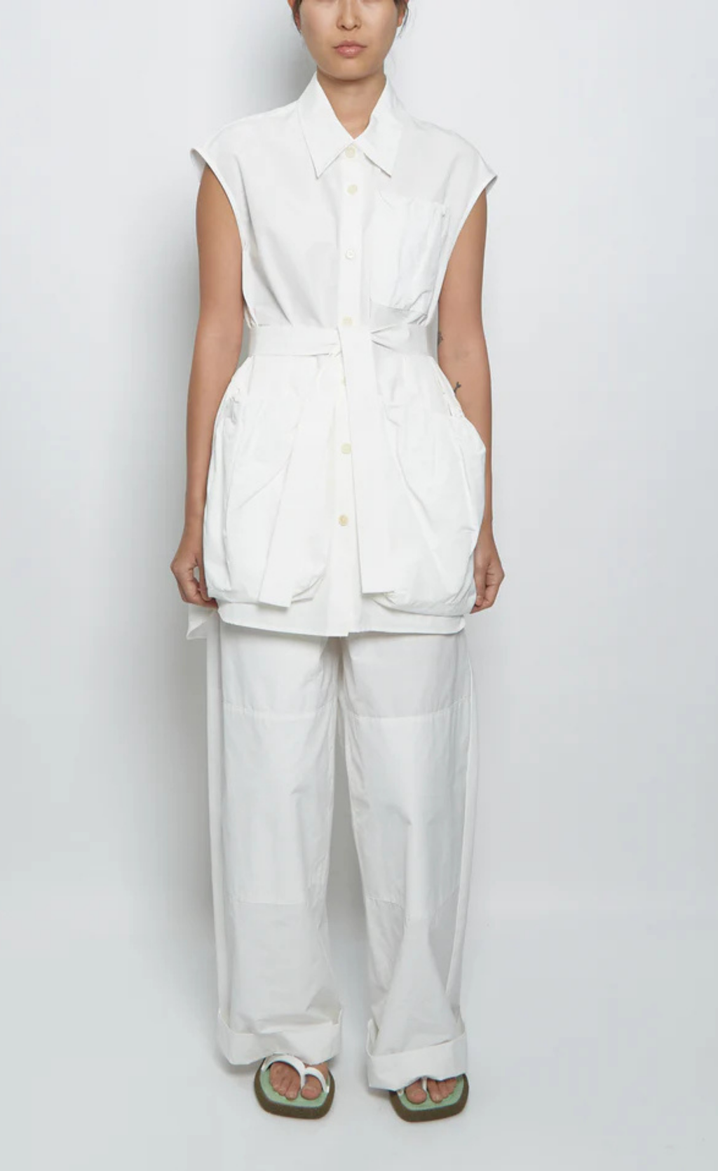 Dries Van Noten – Varon Cotton Sleeveless Top, Size S