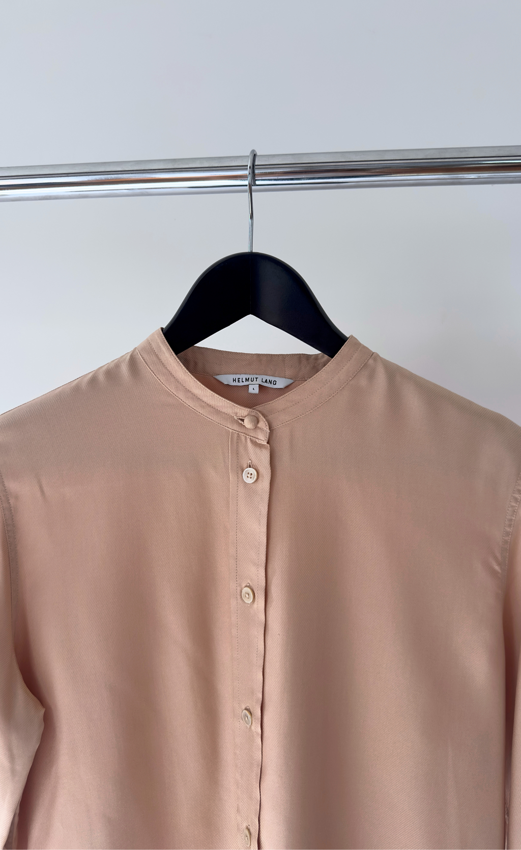 Helmut Lang – Silk Long Sleeve Blouse, Size L