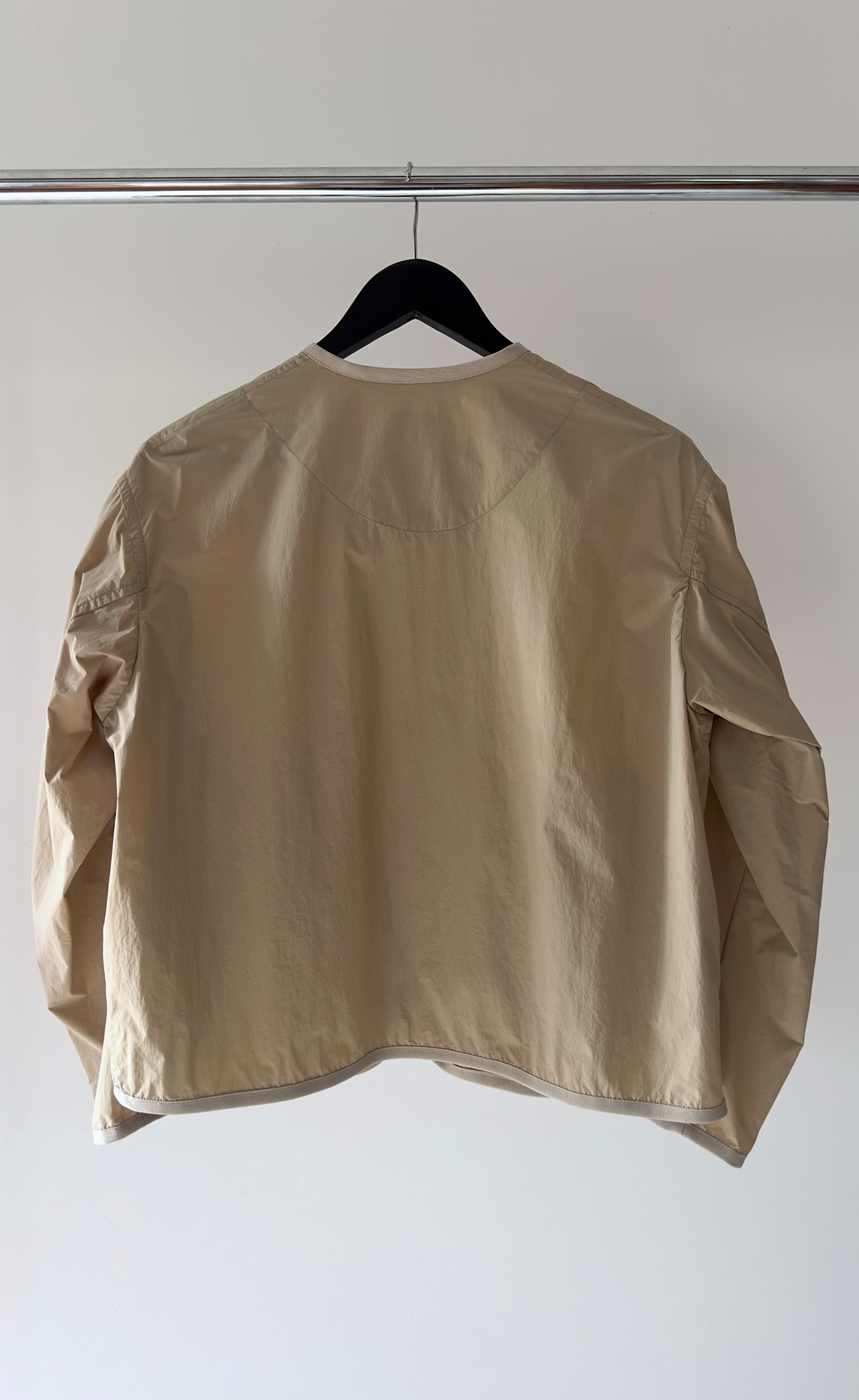 Danton- Beige Utilitarian Button Up Jacket, Size XS
