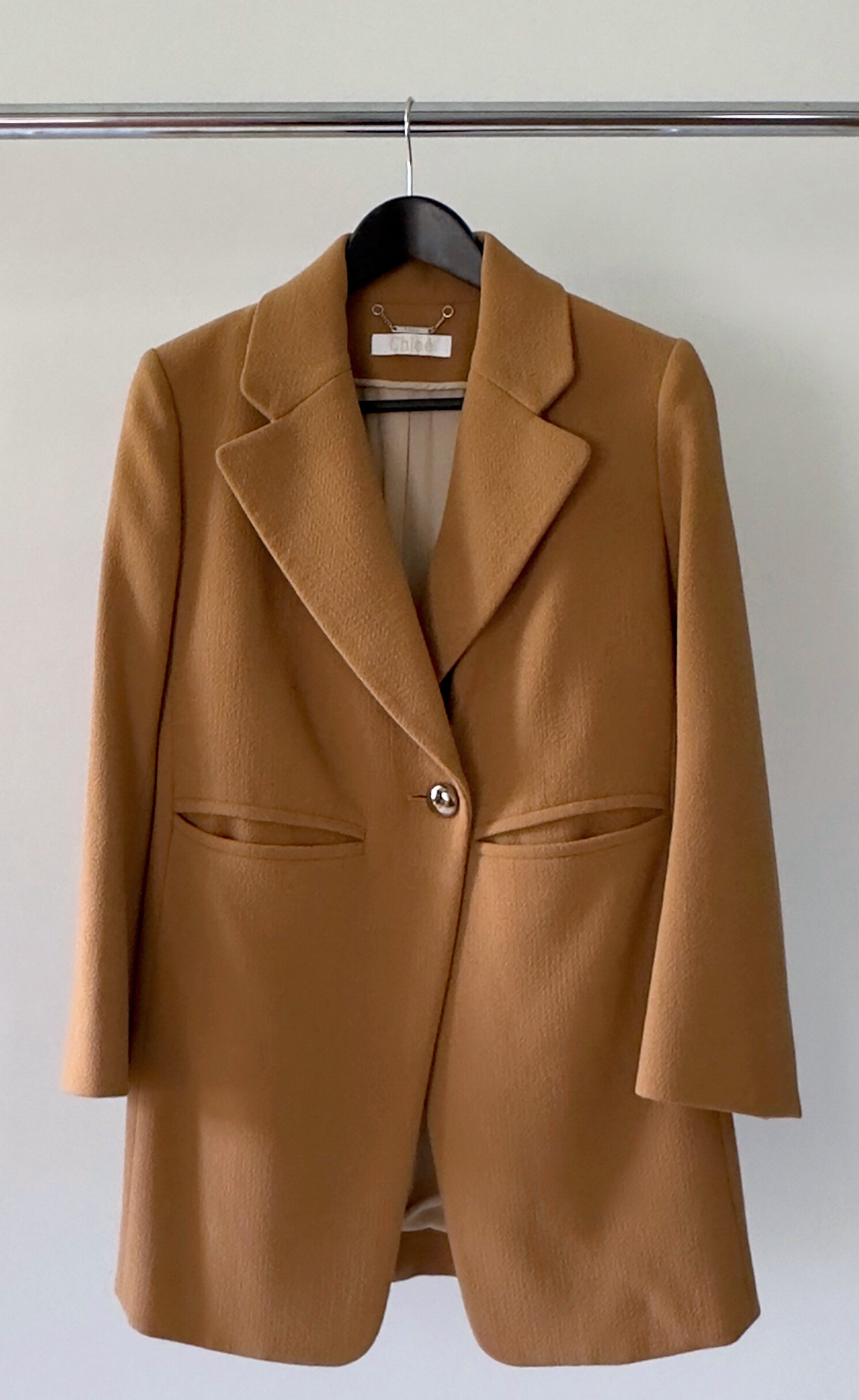 Chloè - Single Breasted Wool Blazer, Size 40