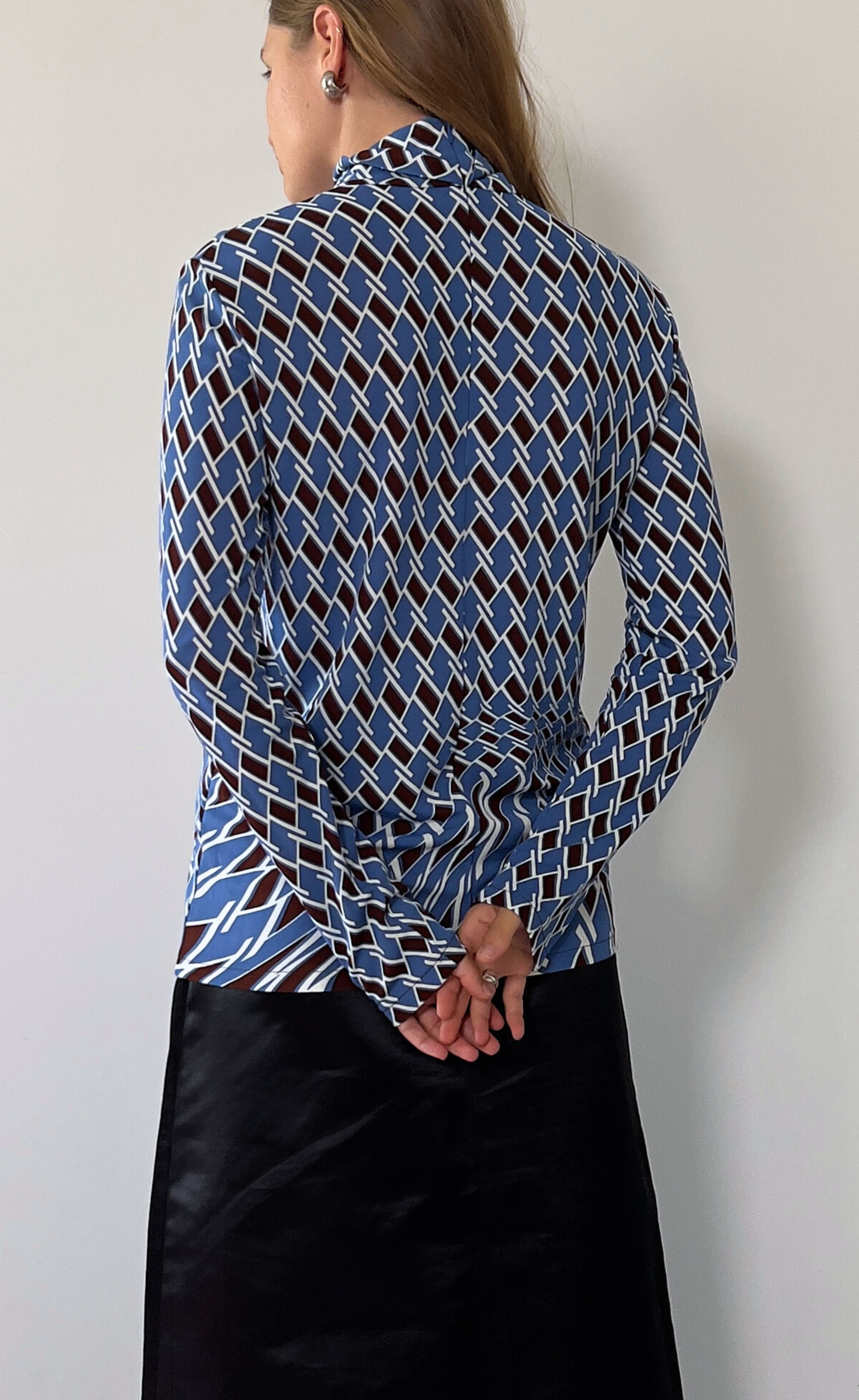 PRADA  - Geometric turtle neck top