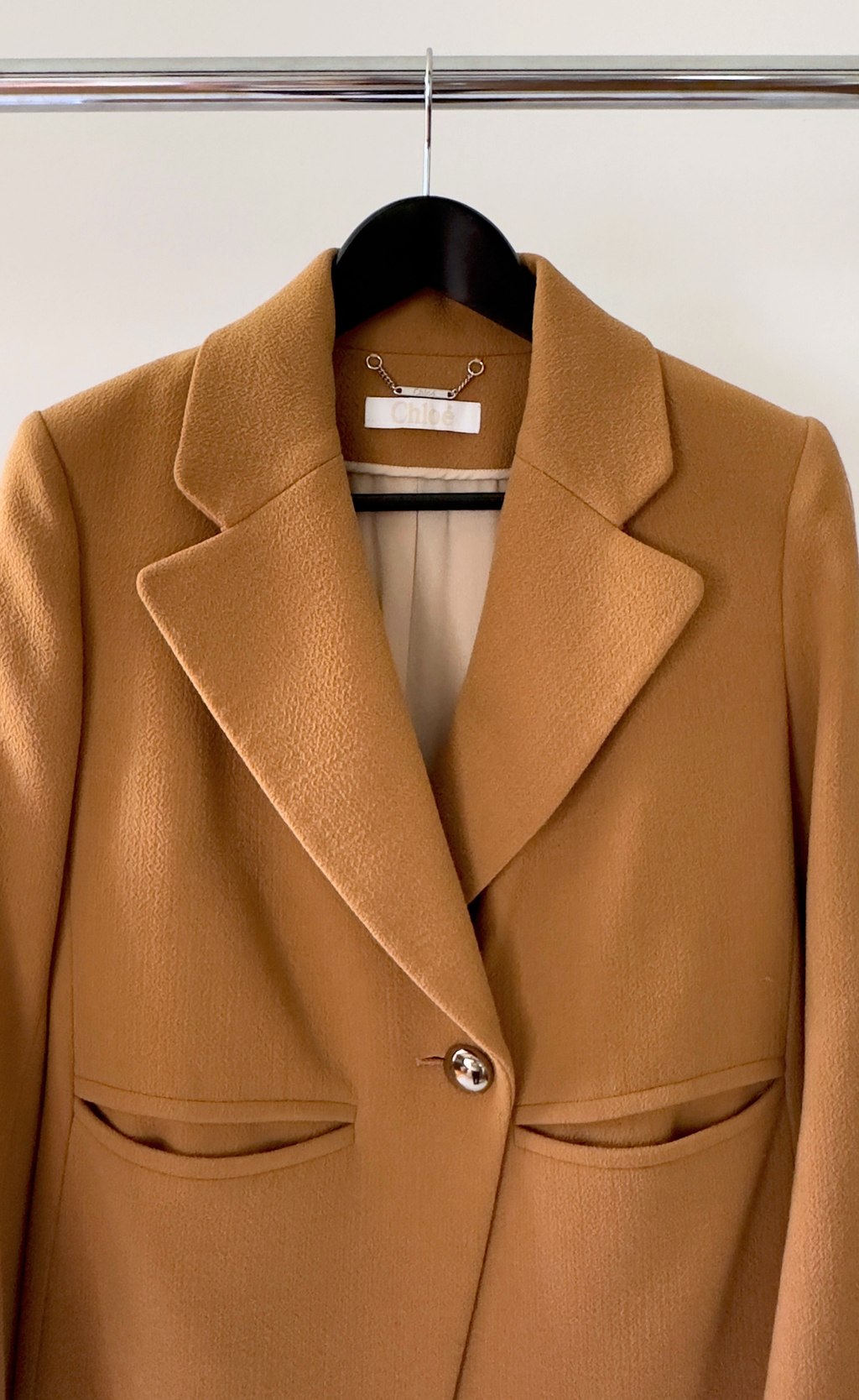 Chloè - Single Breasted Wool Blazer, Size 40