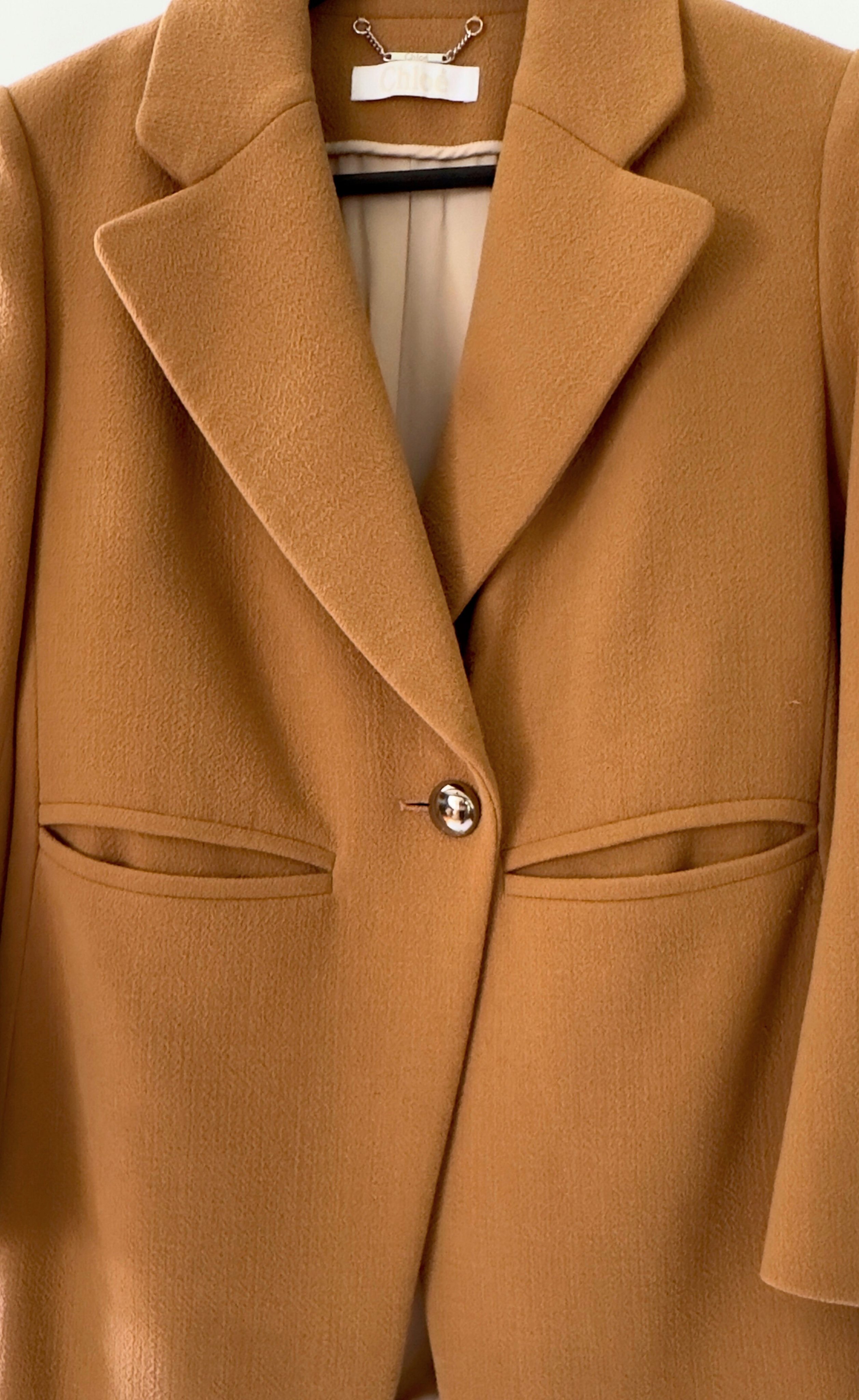 Chloè - Single Breasted Wool Blazer, Size 40