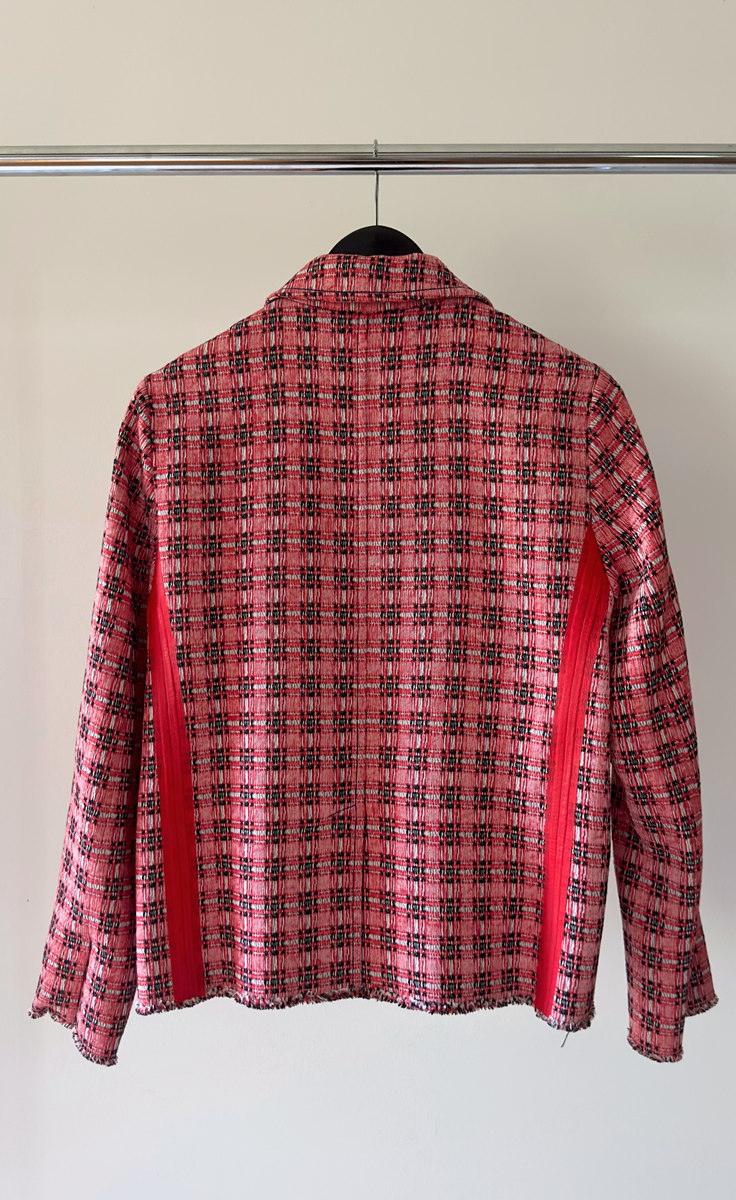 Marni - Tailored Red and Black Check Jacket, Size -