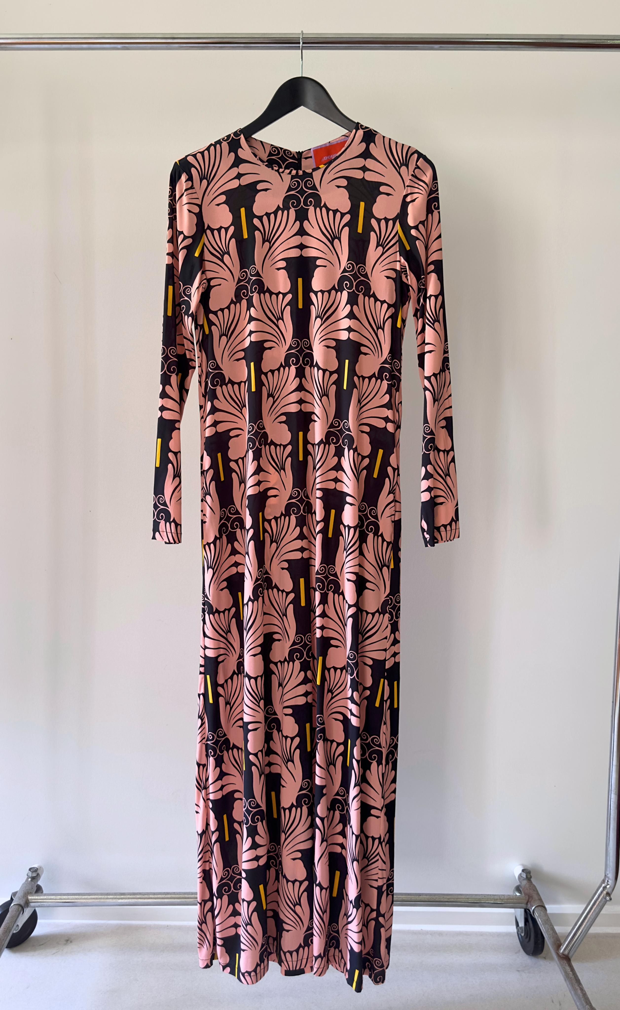 La Double J - Printed Long Sleeve Maxi Dress, Size M