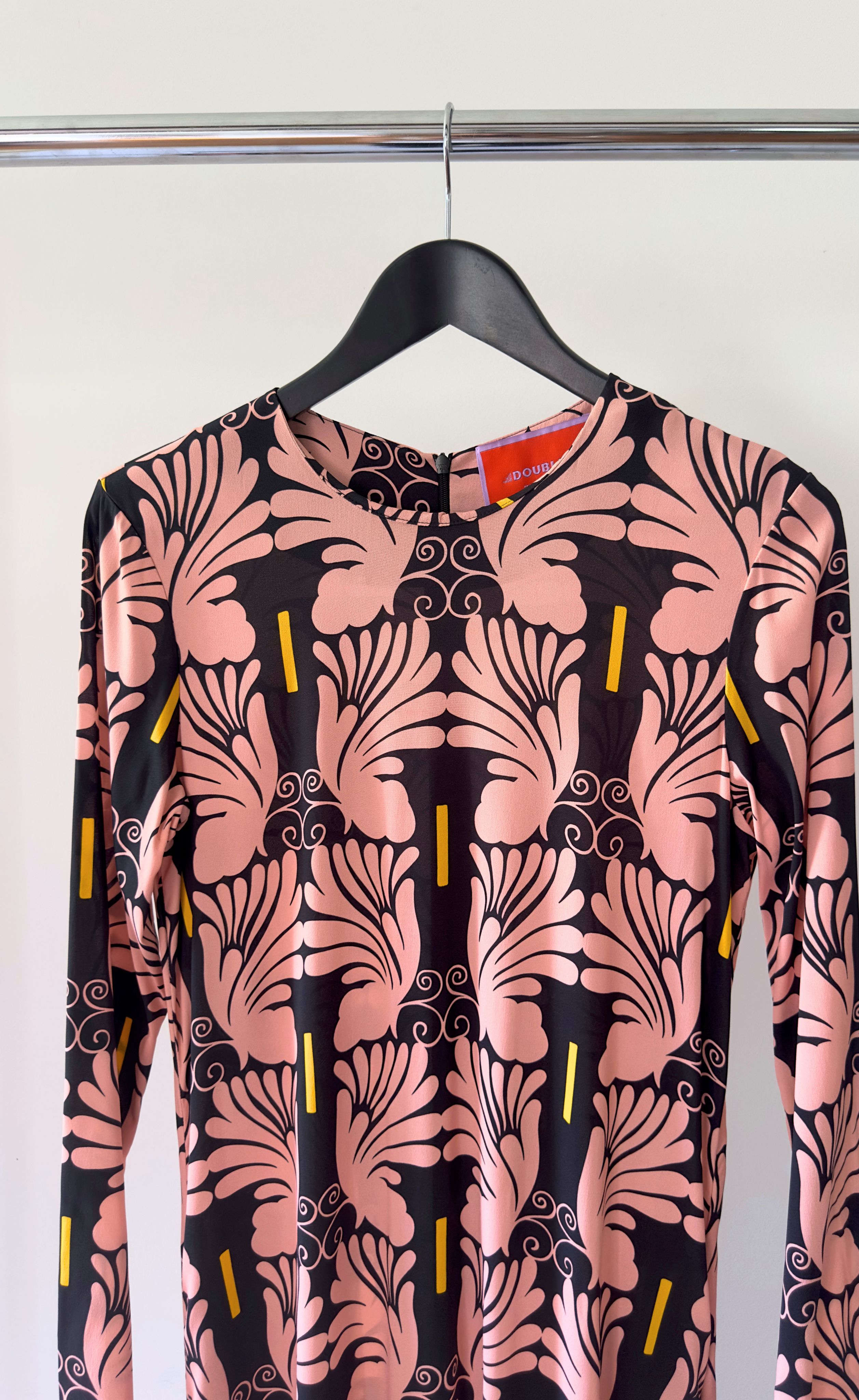 La Double J - Printed Long Sleeve Maxi Dress, Size M