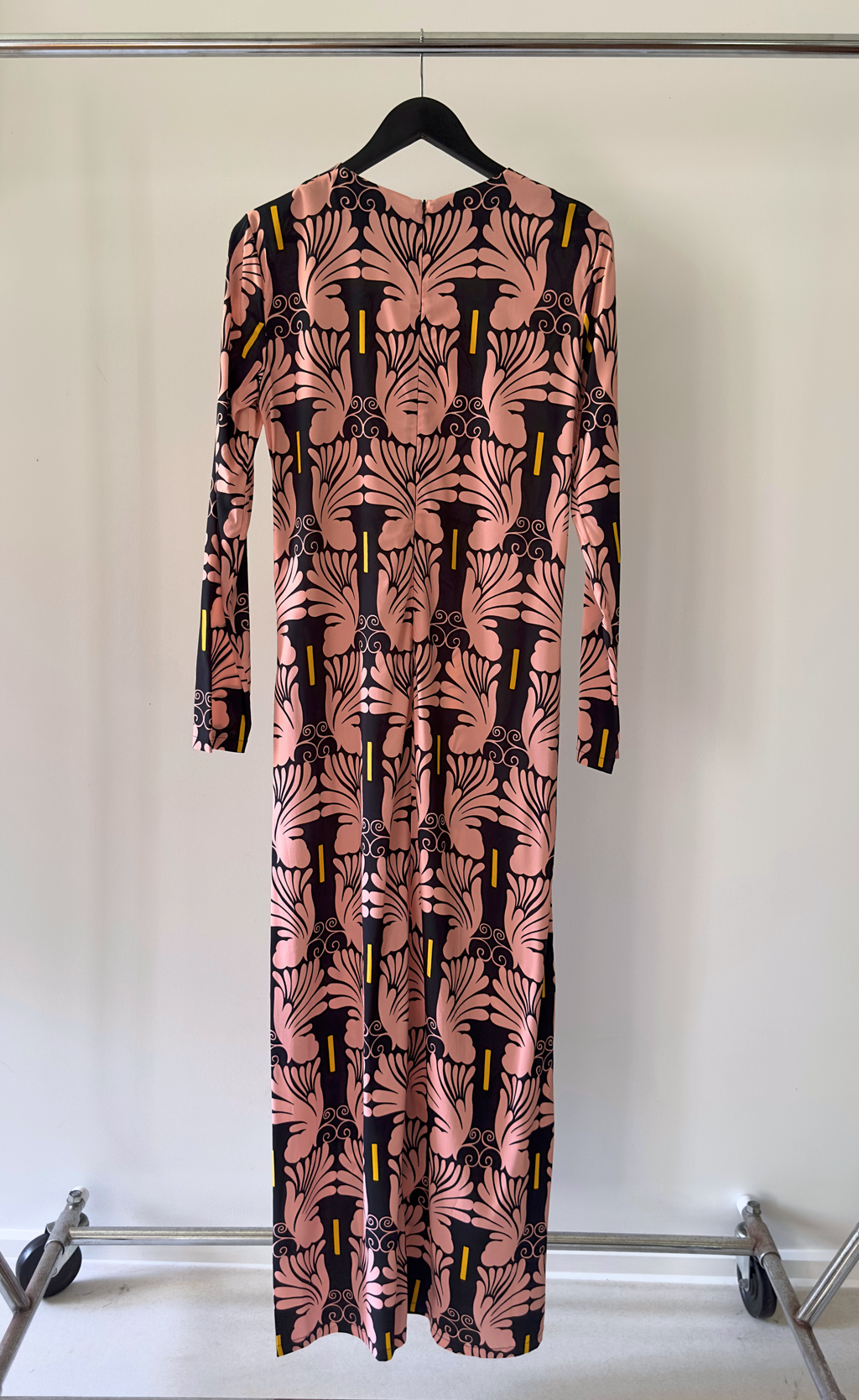 La Double J - Printed Long Sleeve Maxi Dress, Size M