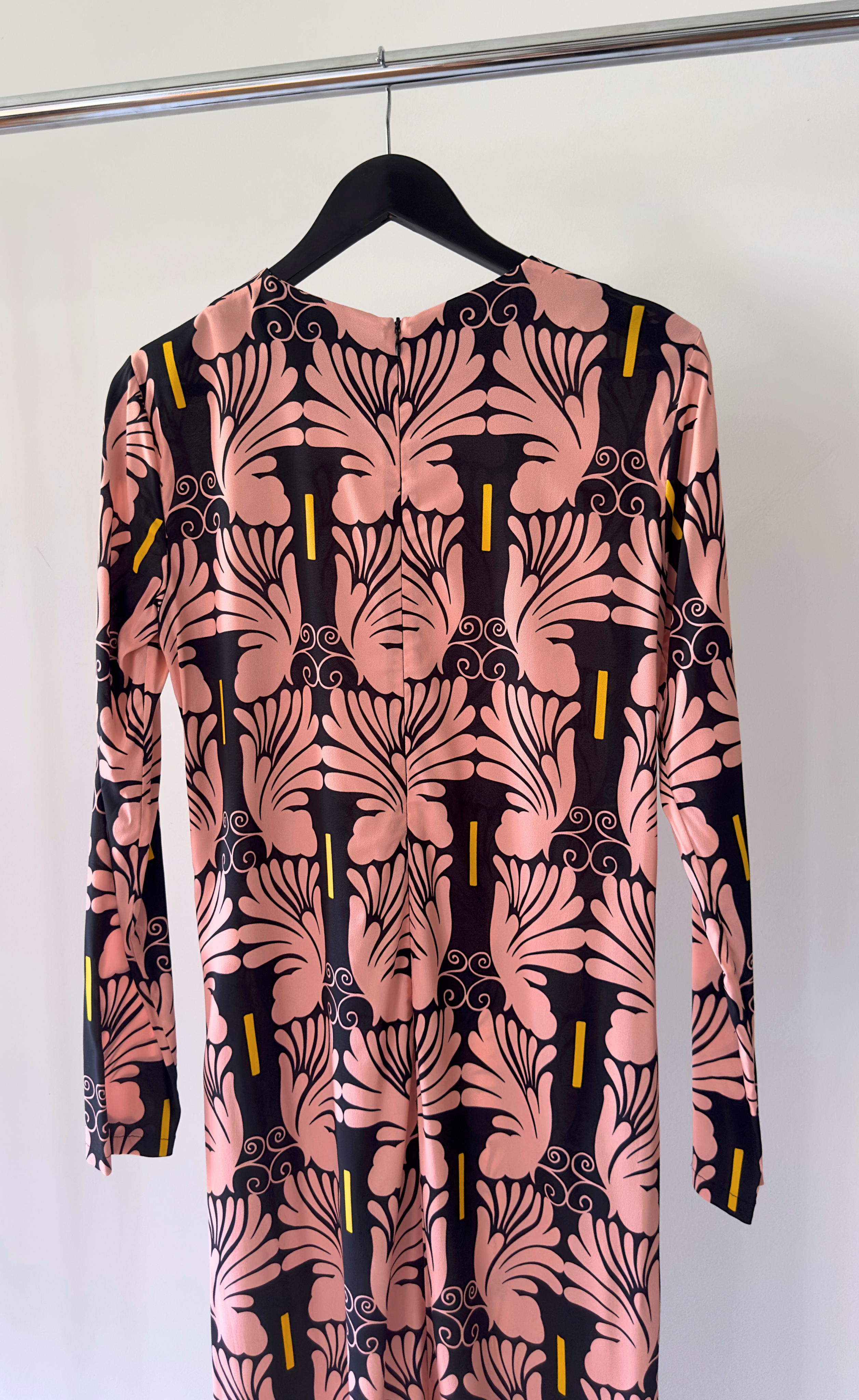 La Double J - Printed Long Sleeve Maxi Dress, Size M