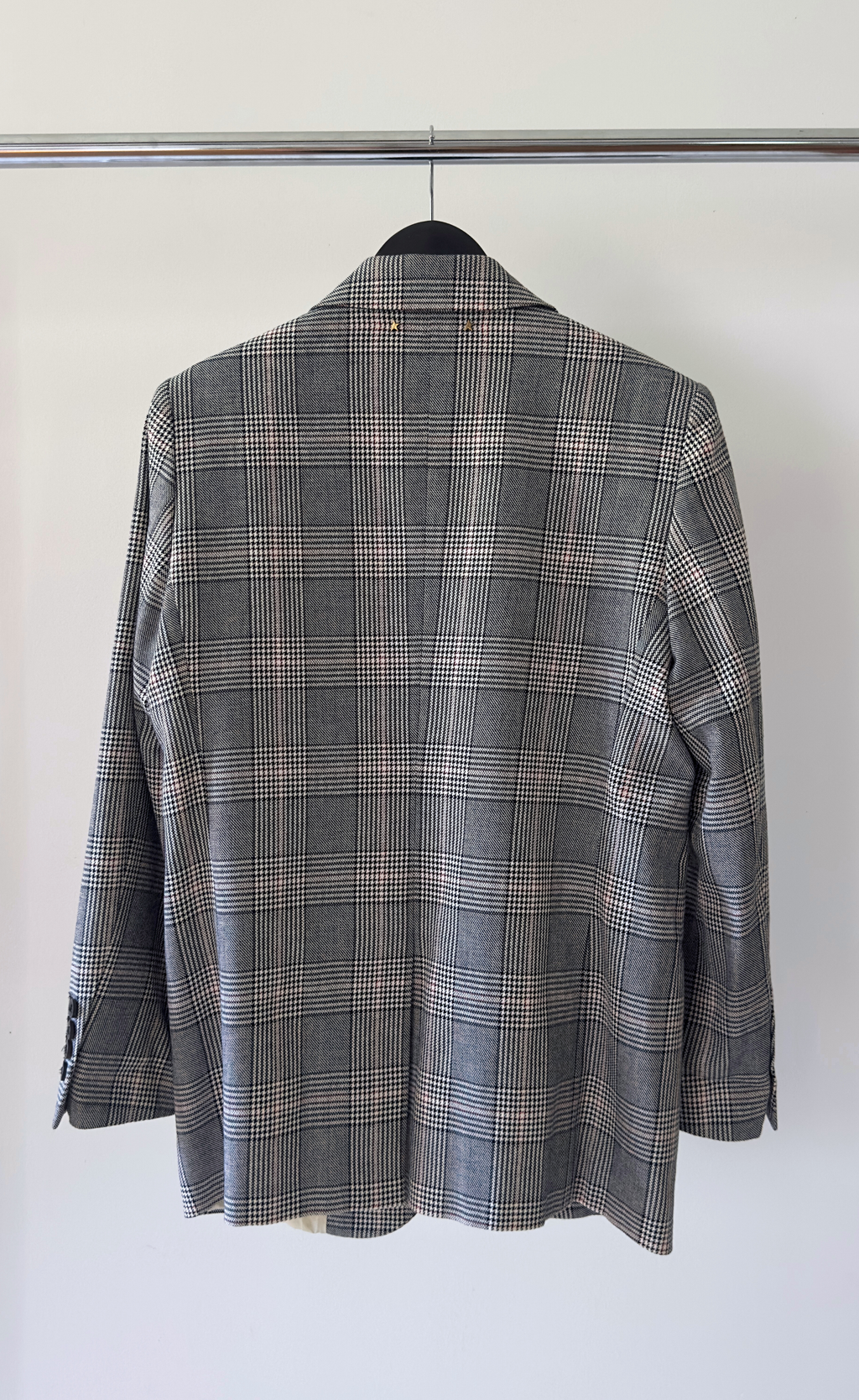 Golden Goose - Tailored Check Wool Blazer, Size 38