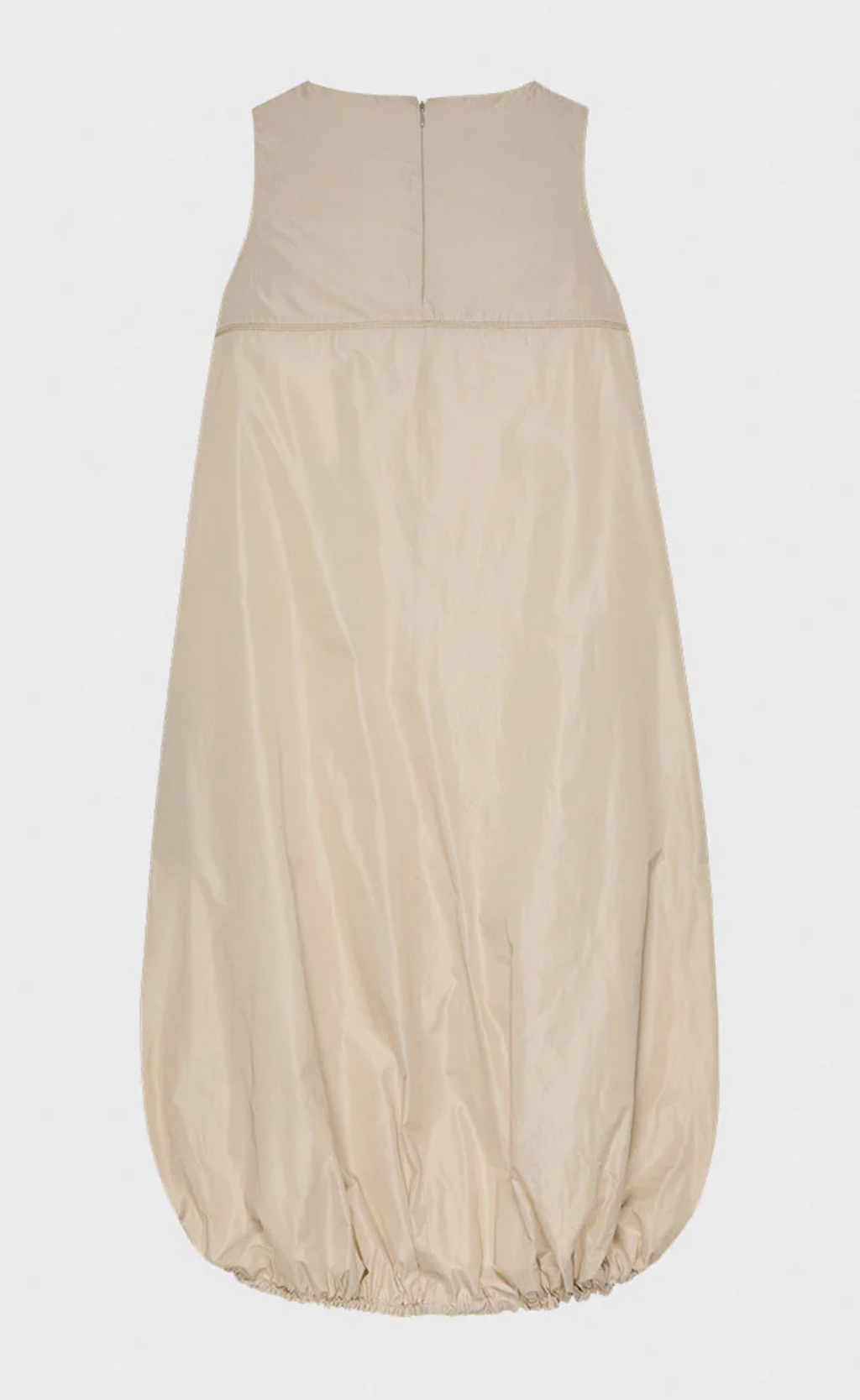Case - Sculptural Sleeveless Dress, Soft Beige, Size L