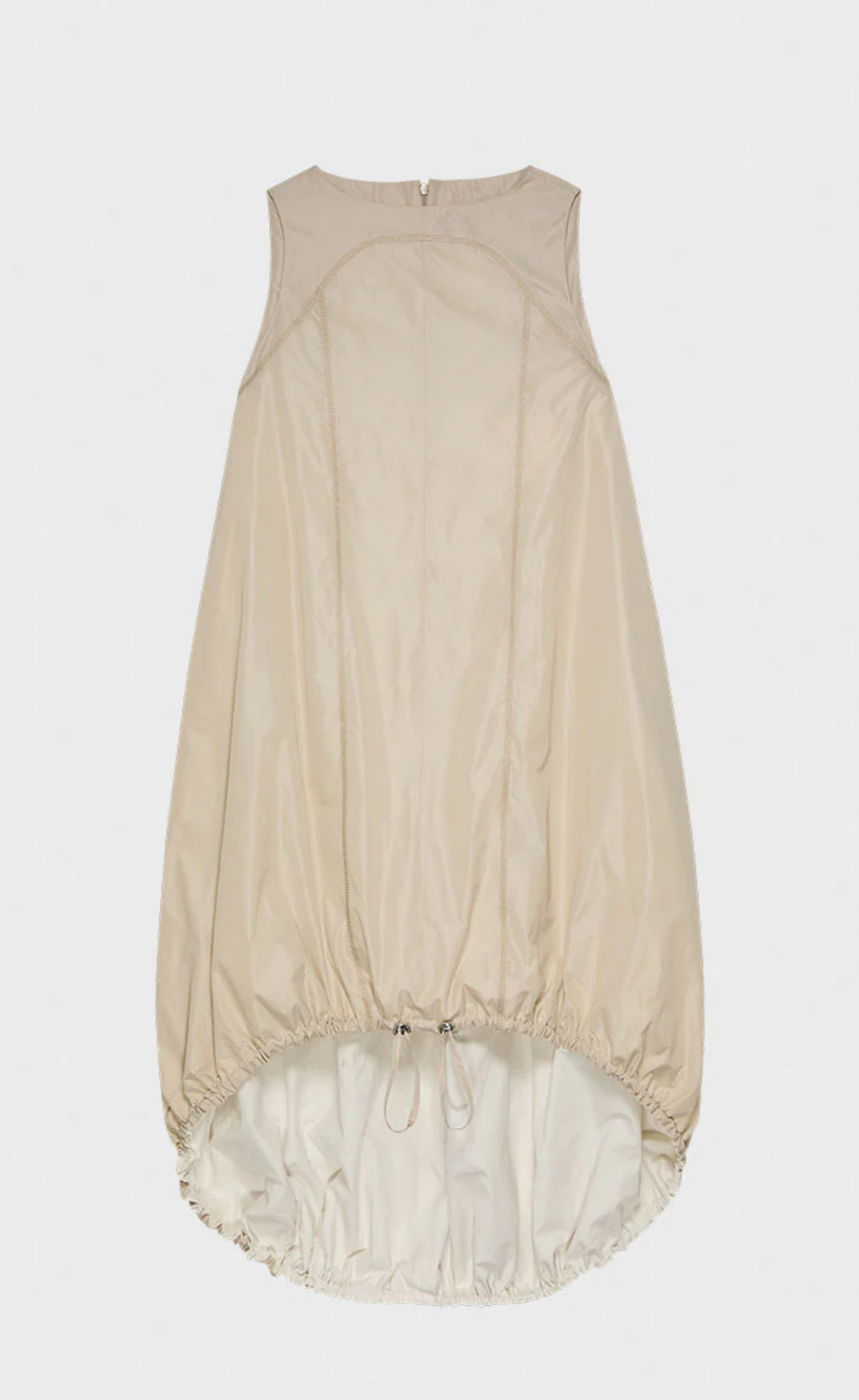 Case - Sculptural Sleeveless Dress, Soft Beige, Size L