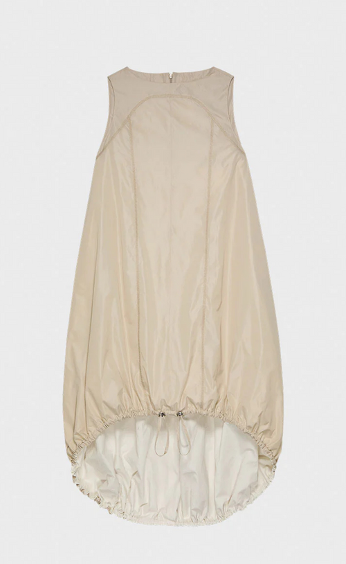 Case - Sculptural Sleeveless Dress, Soft Beige, Size L