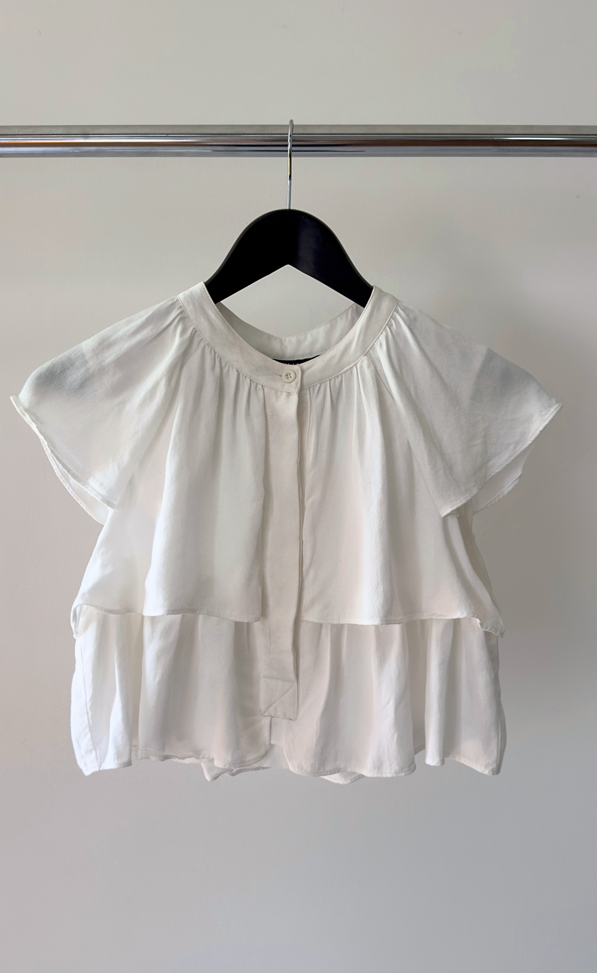 Alpha 60 - Soft Structured Blouse , Ivory, Size S