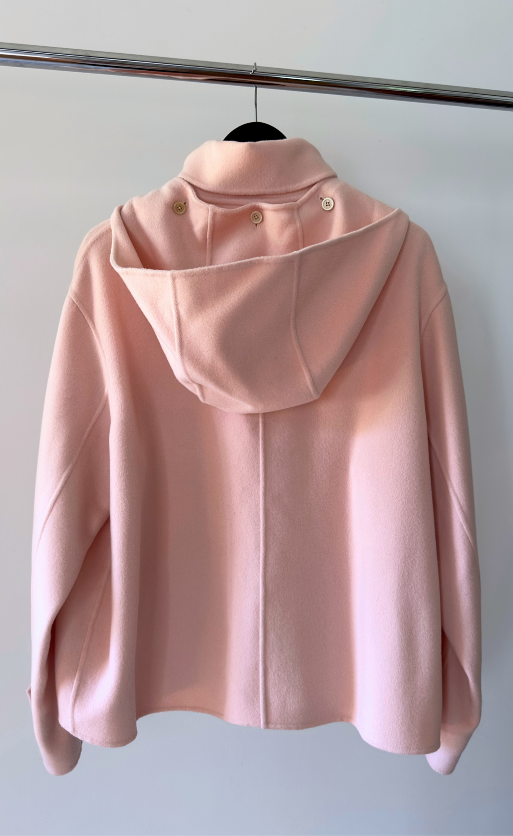 Marni - Structured Wool Jacket in Blush Pink, Size 42