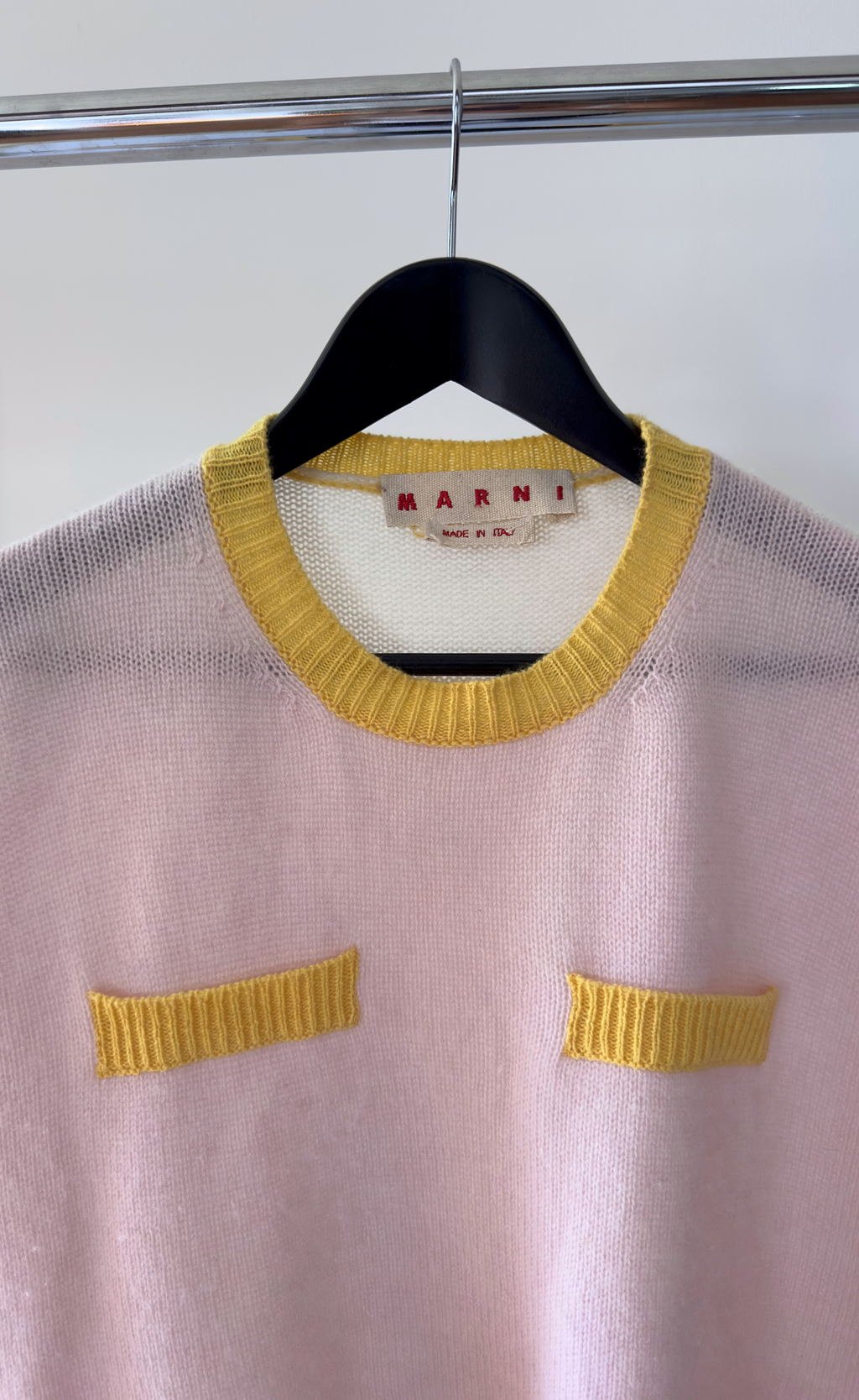 Marni - Soft Colour Blocked Casmere Knit, Size 40