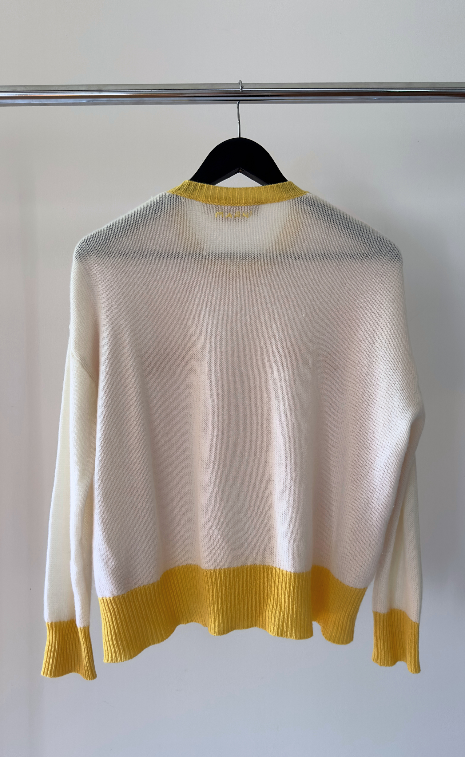 Marni - Soft Colour Blocked Casmere Knit, Size 40