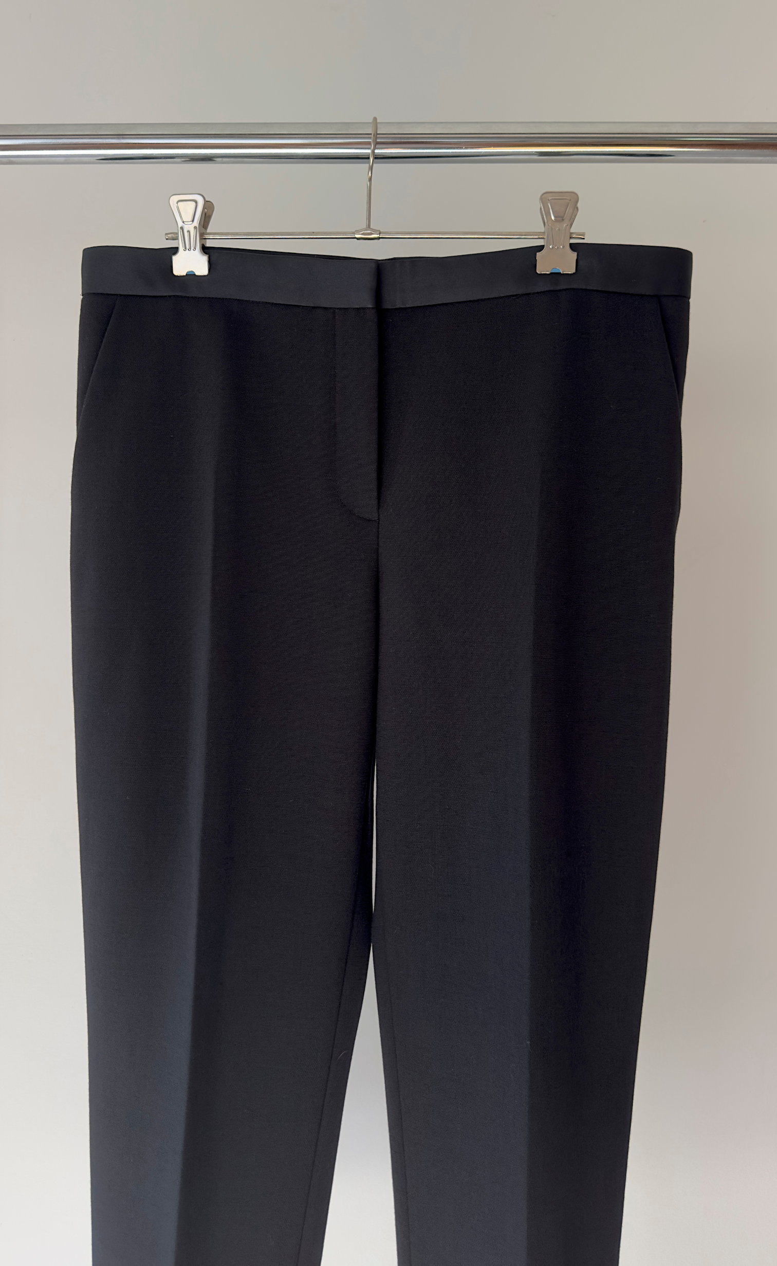 Theory - Black Classic Tailored Trouser, Size 8