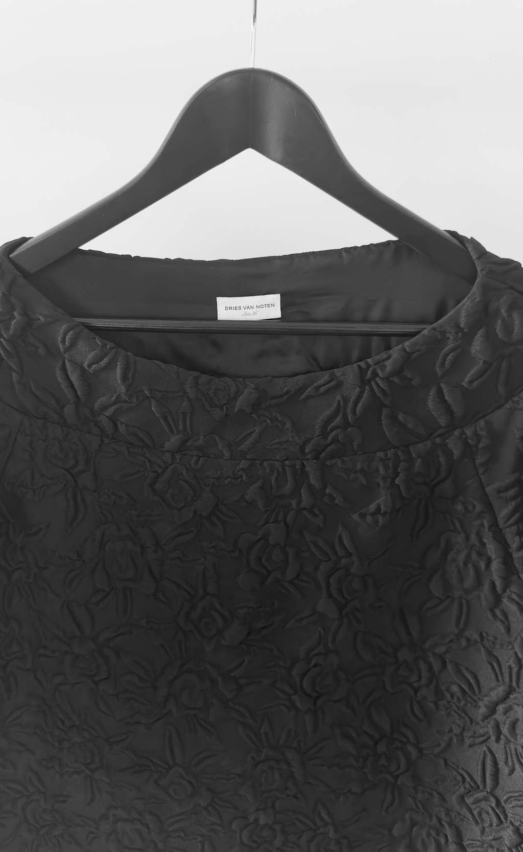 Dries Van Noten - Black Jacquard Dress