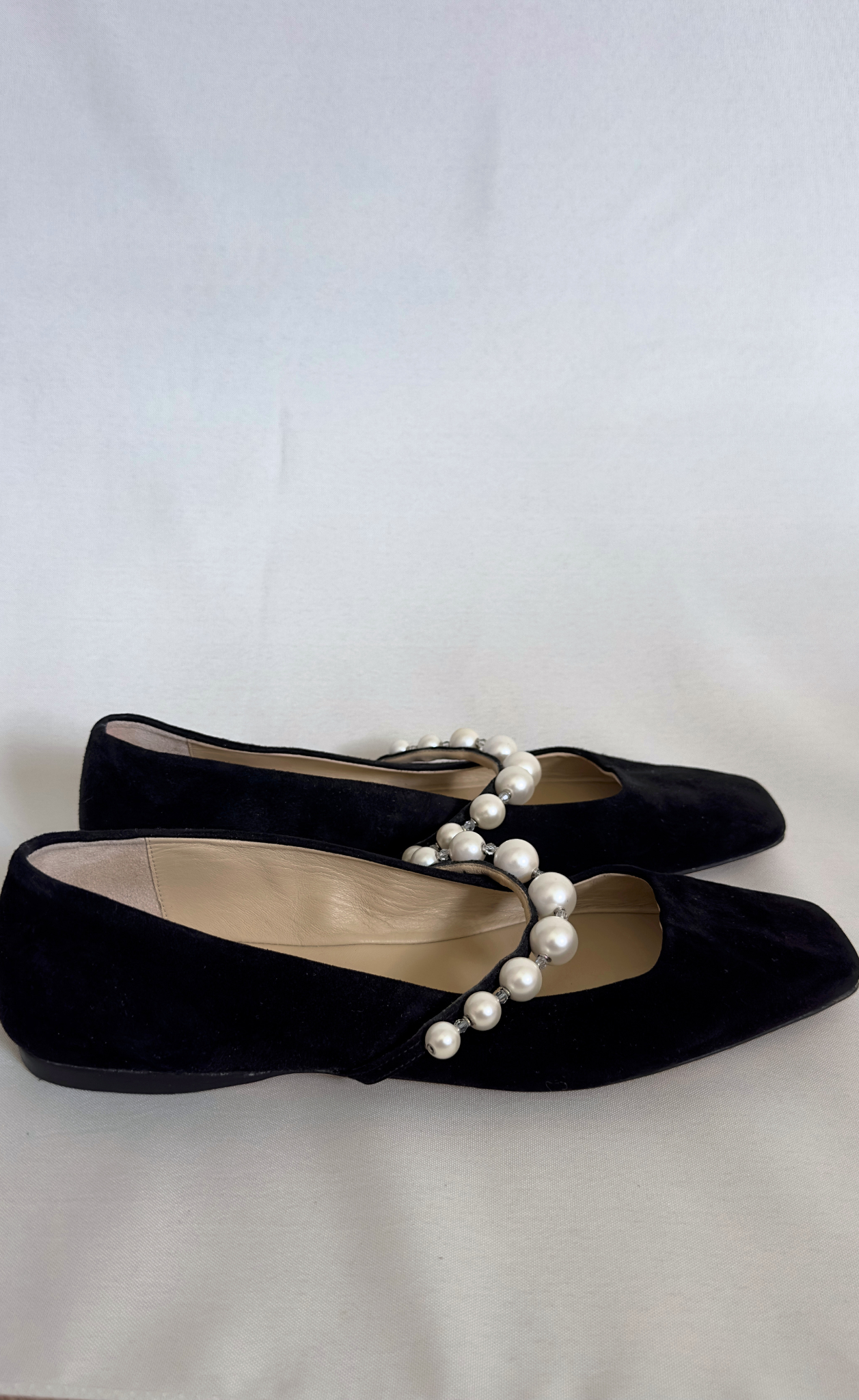 Jimmy Choo - Ade embellished suede ballet flats