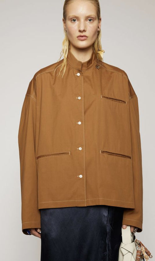 Acne Studios - Brown Oversized Button Up Shirt, Size 36