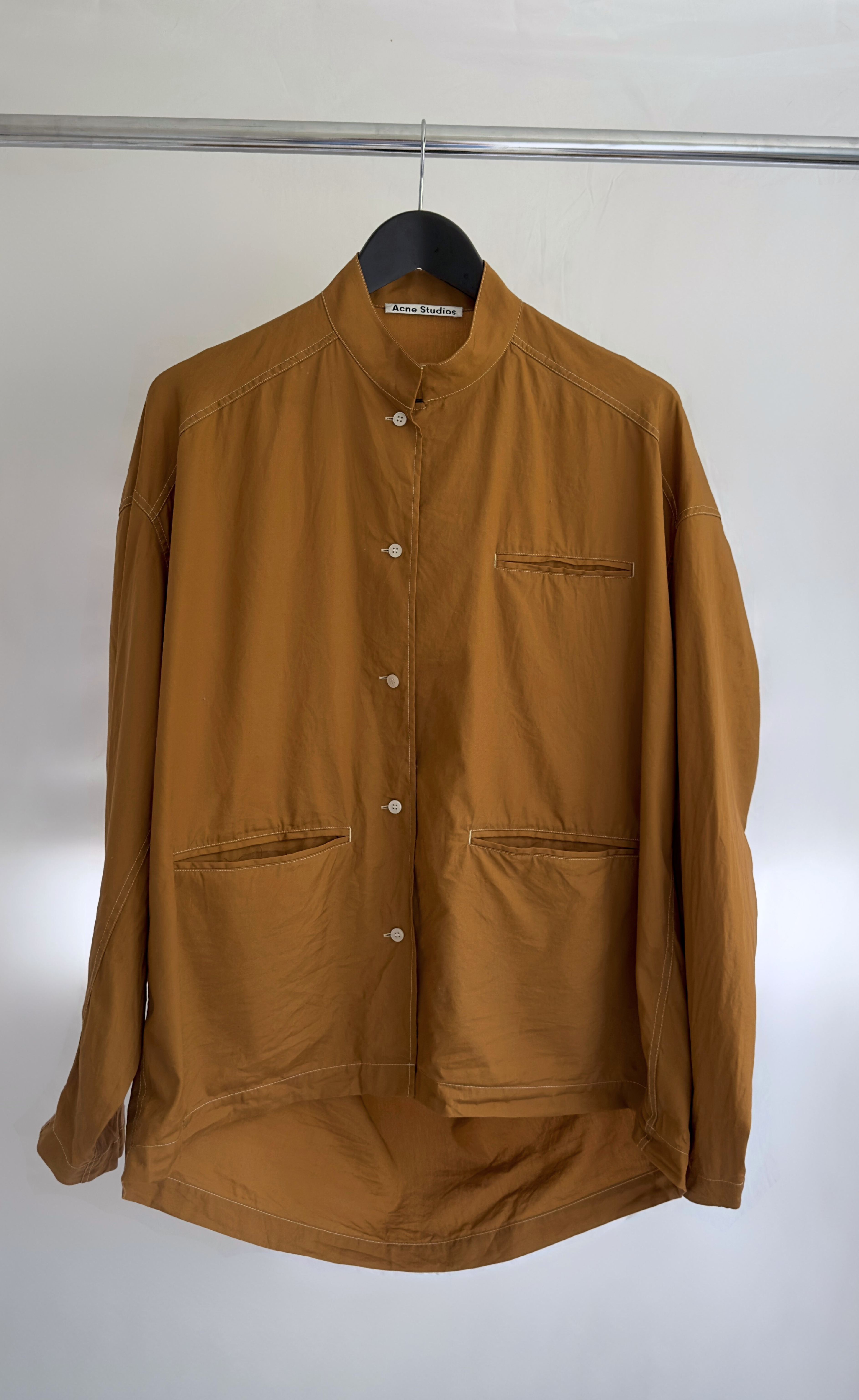 Acne Studios - Brown Oversized Button Up Shirt, Size 36