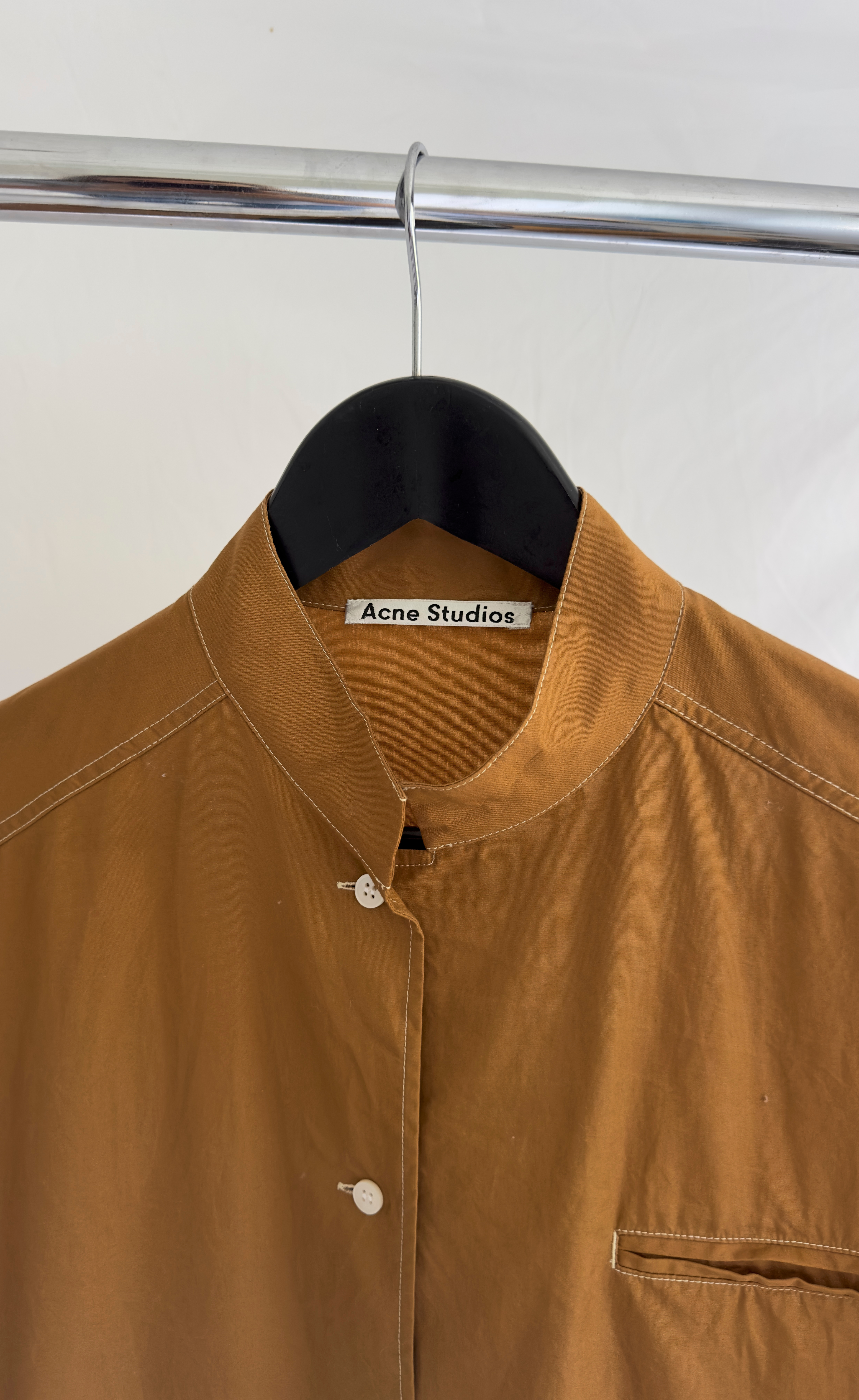 Acne Studios - Brown Oversized Button Up Shirt, Size 36
