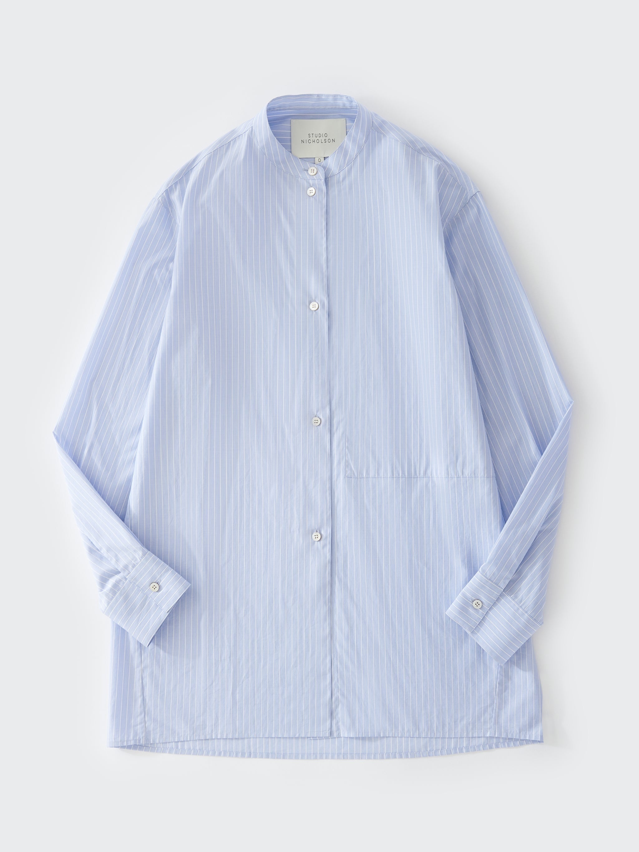 Studio Nicholson - Blue Button Up Cotton Shirt, Size 6